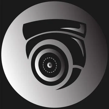 Modern Security Surveillance CCTV Camera Stockillustratie