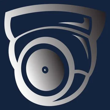 Modern Security Surveillance CCTV Camera 库存插图