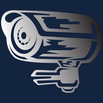 Modern Security Surveillance CCTV Camera Stock-Illustration
