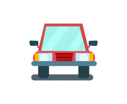 Modern sedan isolated vector icon Stock Illustration