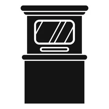 Modern self ordering interactive kiosk is simplifying the ordering process Stock Illustration