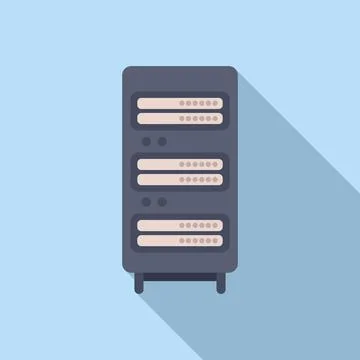 Modern server rack vector illustration Illustrazione stock