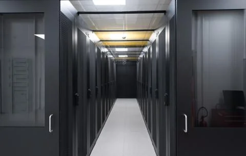 Modern server room Foto stock