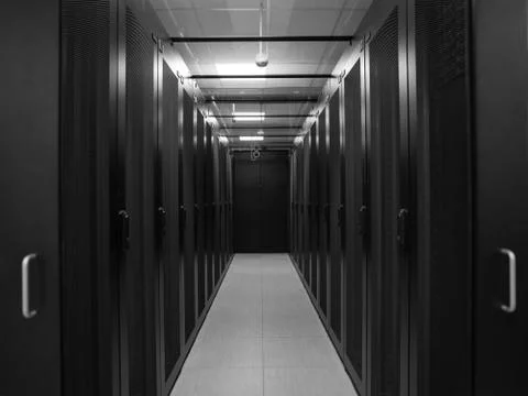 Modern server room Foto stock