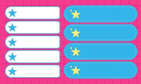 Modern Set of Horizontal Infographic Data Bars with Star Rating Indicators .. Stock Illustration