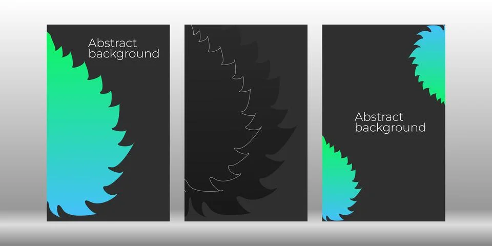 A modern set of vector abstract illustrations. イラスト素材