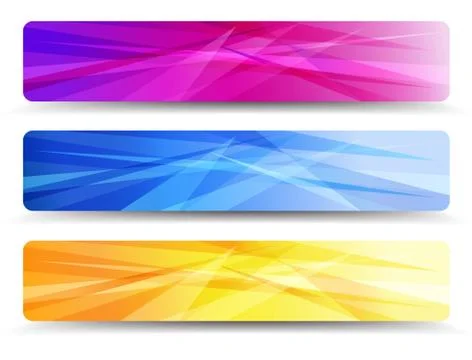 A modern set of vector banners with abstract background Stock Illustration