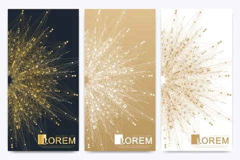 Modern set of vector flyer, web, banner, card, vip, certificate, gift, voucher Stock-Illustration