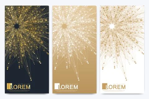 Modern set of vector flyer, web, banner, card, vip, certificate, gift, voucher Stock-Illustration