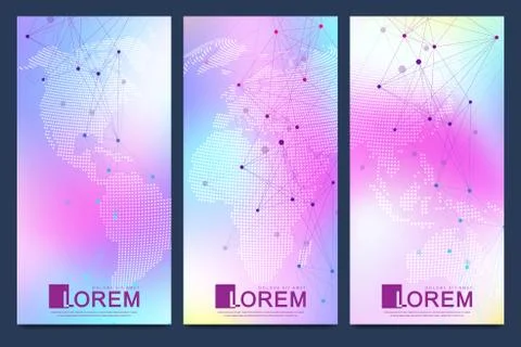Modern set of vector flyer, web, banner, card, vip, certificate, gift, voucher Stock-Illustration