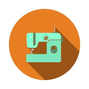 Modern Sewing Machine Icon Stock Illustration