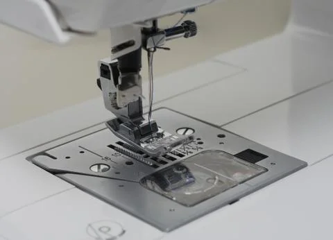 Modern sewing machine Stock Photos