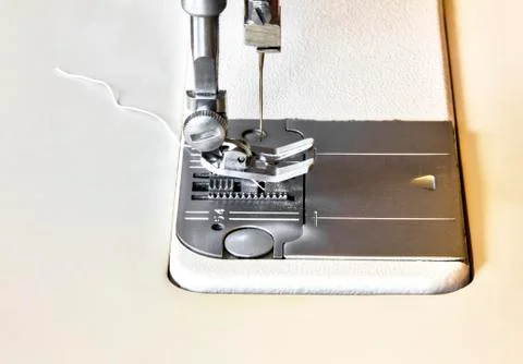 Modern sewing machine Stock Photos