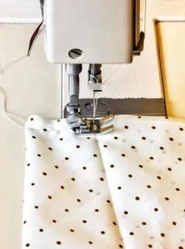 Modern sewing machine Stock Photos