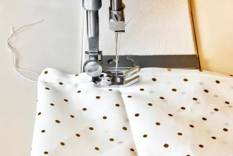 Modern sewing machine Stock Photos