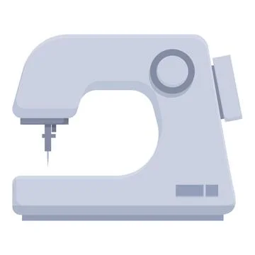 Modern sewing machine standing on table waiting for seamstress Stock Illustration