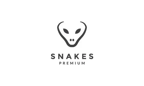Modern shape Cobra snake face logo symbol vector icon illustration graphic .. Stock Illustration