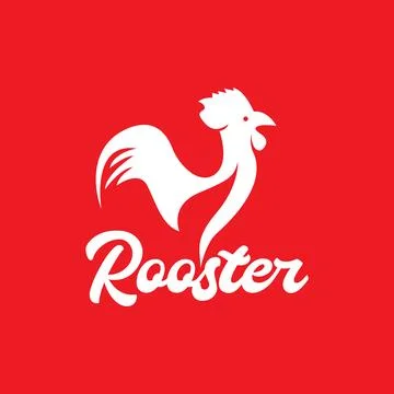 Modern shape cool rooster logo design vector graphic symbol icon sign illus.. Stock Illustration