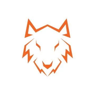 Modern shape geometric head tiger logo design, vector graphic symbol icon i.. Illustrazione stock