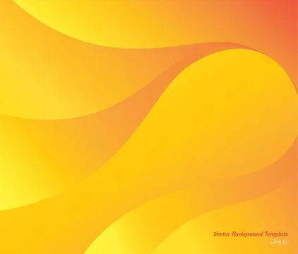 Modern shape gradient orange yellow Wavy design Stock Illustration