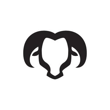 Modern shape of head goat logo design, vector graphic symbol icon illustrat.. イラスト素材