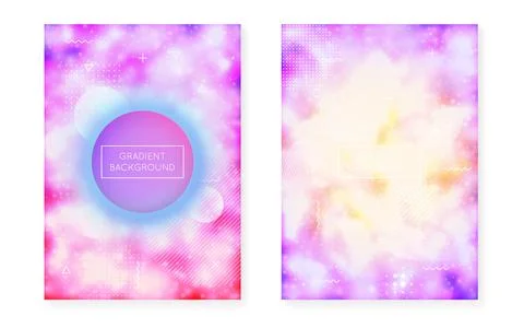 Modern Shape. Purple Magic Texture. Liquid Pattern. Abstract Flu Stock Illustration