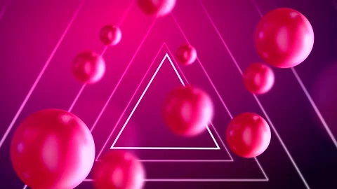 Modern shapes abstract background triangle red Stock Footage 201183922