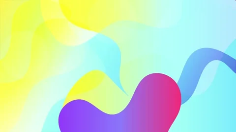 Modern shapes paired with geometric elements on a vibrant abstract backdrop Video stock 311612377