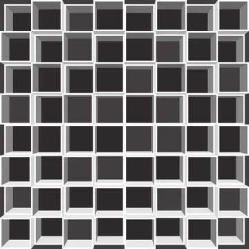 Modern shelving Stock Illustration