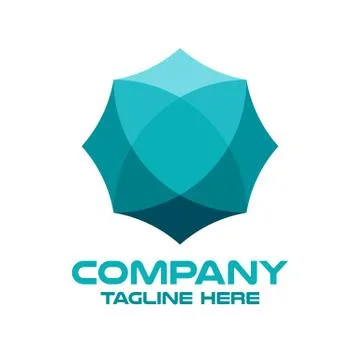 Modern shield in the abstraction of the logo. Vector illustration. Stock Illustration