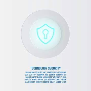 Modern shield button Stock Illustration