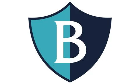 Modern Shield Letter B Stock-Illustration
