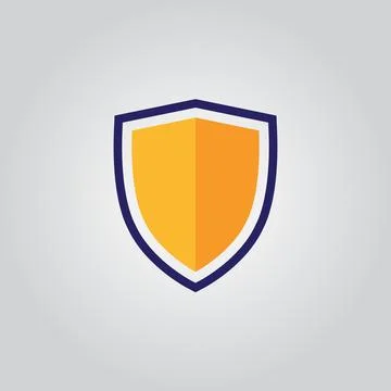 Modern Shield Logo Vector Icon for Security, Data Protection, and Privacy Br 스톡 일러스트