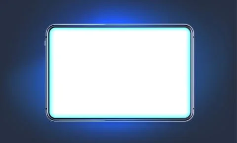 Modern shining tablet with blank screen Stock Illustration