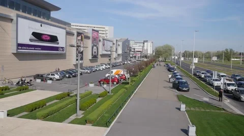 Modern shopping center Stock Footage 63790662
