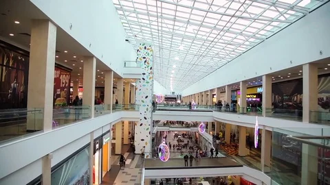 Modern Shopping mall Stock Footage 73852846