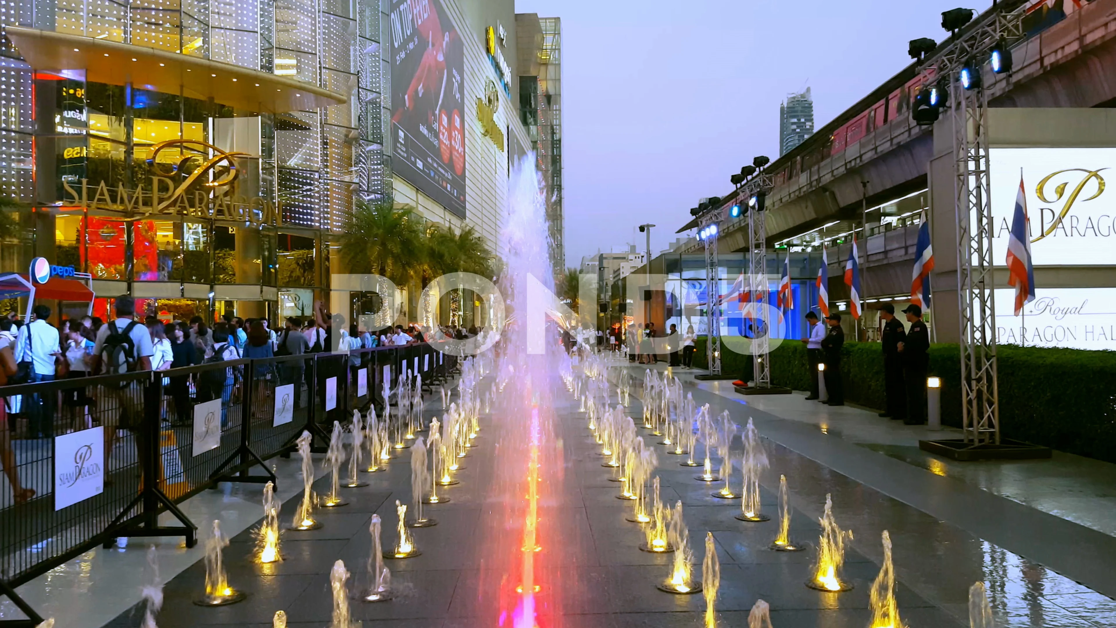 Siam Paragon Shopping Mall Fountain Front Editorial Stock Photo - Stock  Image