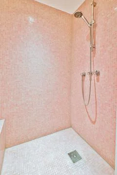 Modern shower stall Stock Photos