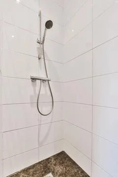 Modern shower stall Stock Photos