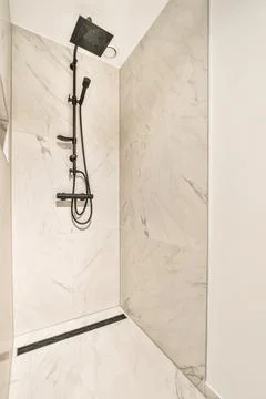 Modern shower stall Stock Photos
