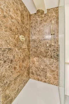 Modern shower stall Stock Photos