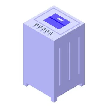 Modern shredder destroying documents in office, secure data disposal Stock Illustration