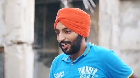 Modern Sikh Young Man Stock Footage 73538399