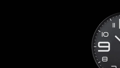 Modern silver clock face moving fast forward transition Stock-Footage 127468391