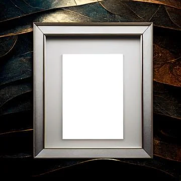 Modern silver frame イラスト素材