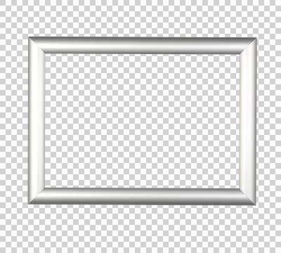 Modern silver Frame Stock Photos