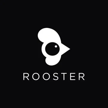 Modern simple and abstract rooster head logo icon vector template Stock Illustration