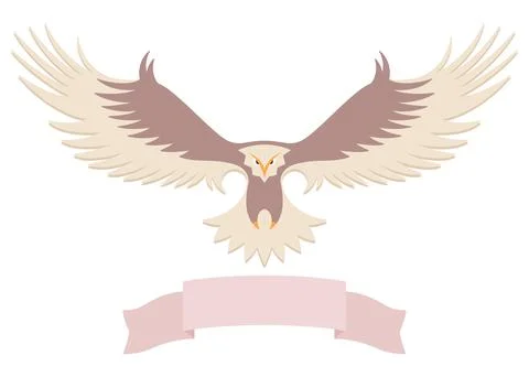 Modern simple eagle icon design Stock Illustration