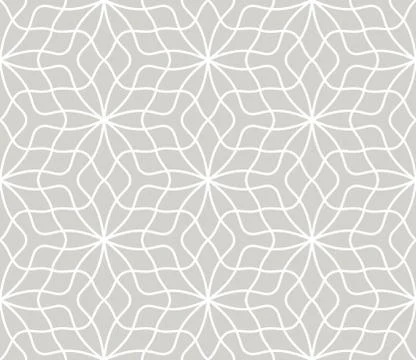 Modern simple geometric vector seamless pattern with white line texture on grey イラスト素材