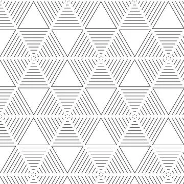 Modern simple geometric vector seamless pattern on white background. Light Stock Illustration